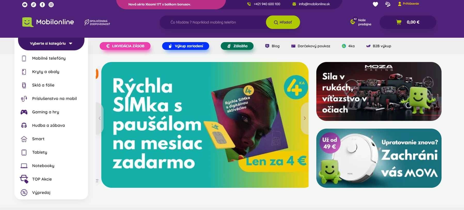 homepage Mobilonline mobilné telefóny kryty tablety notebooky