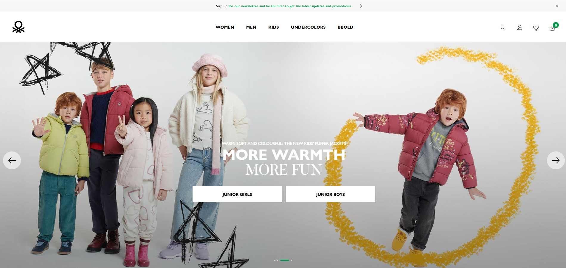 homepage Benetton móda pre ženy, mužov, deti