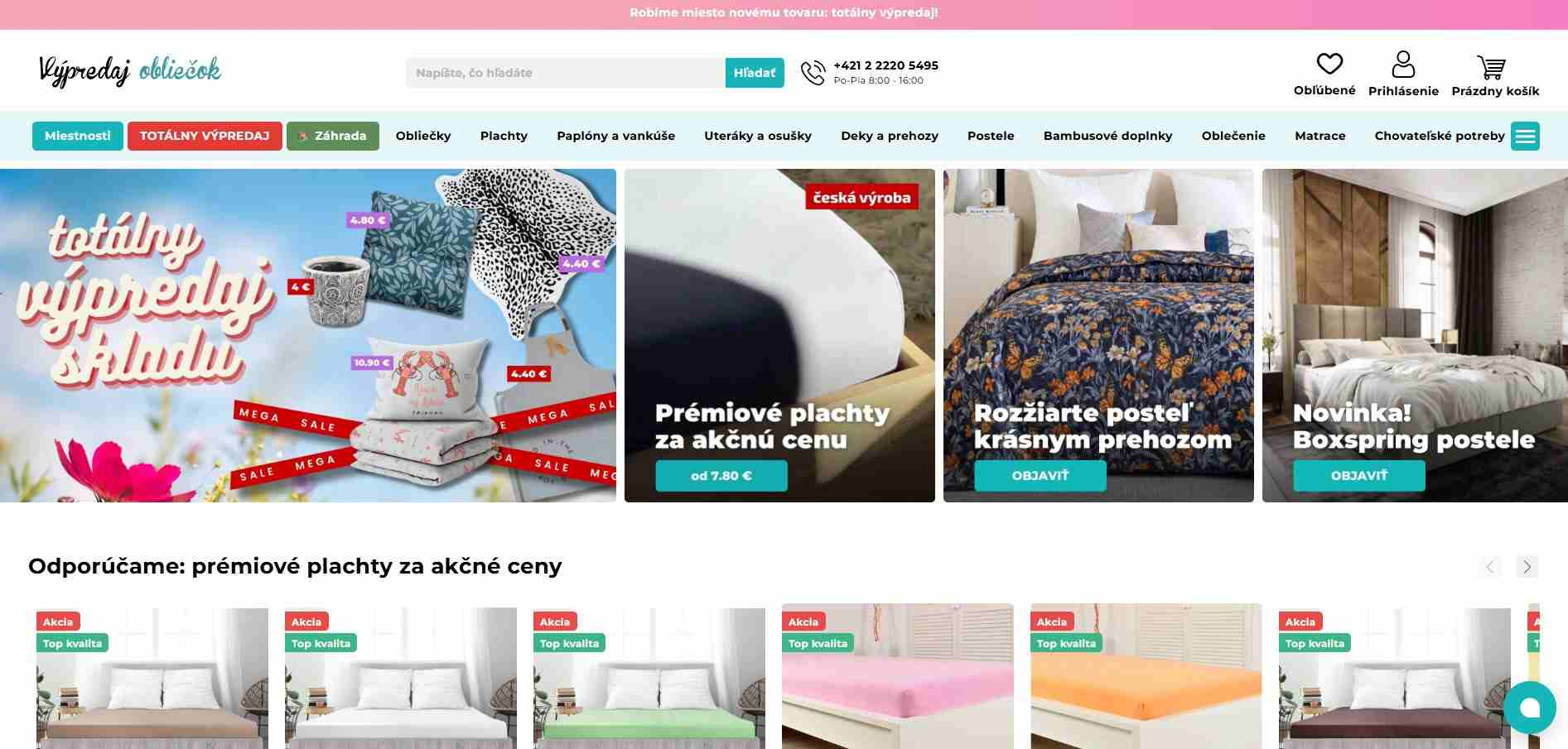 e-shop Výpredaj obliečok