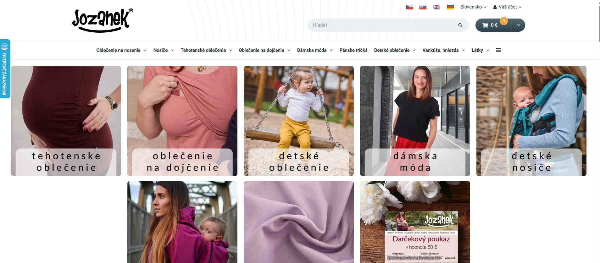 homepage Jožánek tehotenské oblečenie
