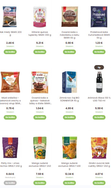 zdravé potraviny z e-shopu Vitanella