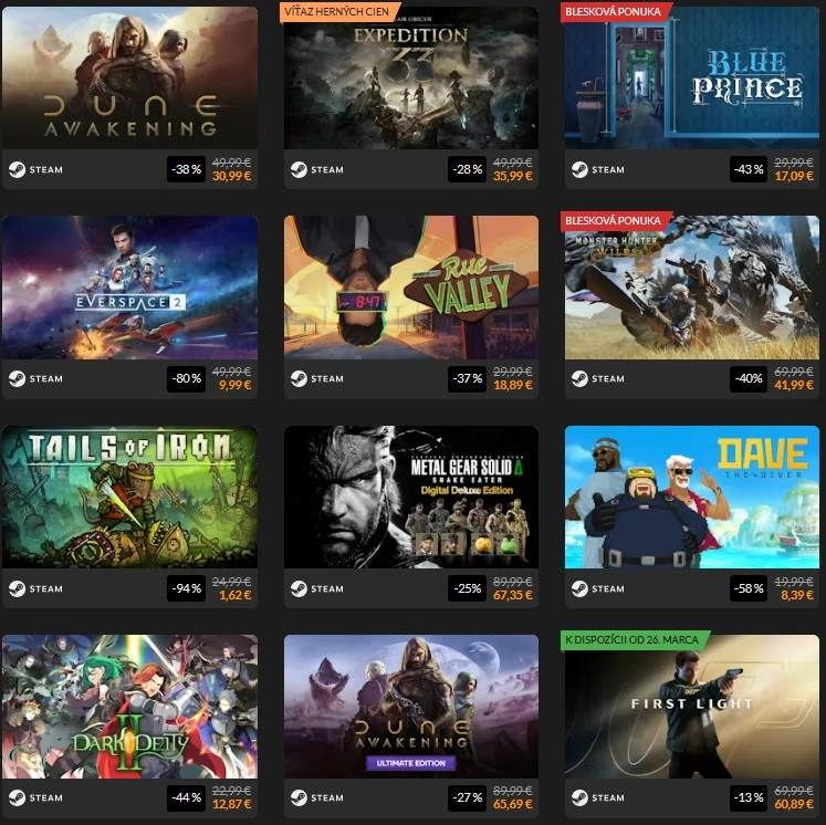 ponuka dobrodružných hier