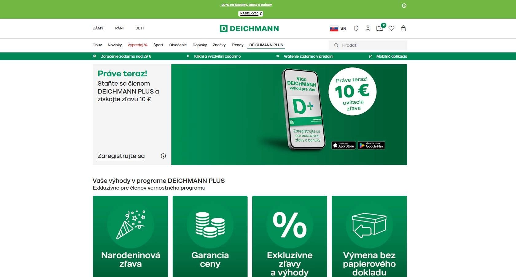 Deichmann vernostný program Deichmann Plus