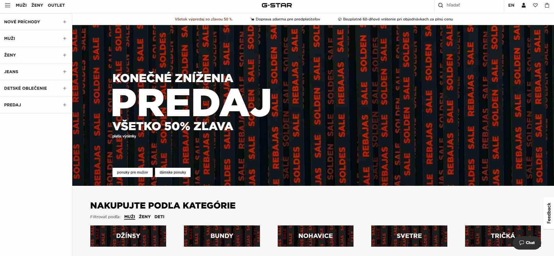 e-shop G-Star