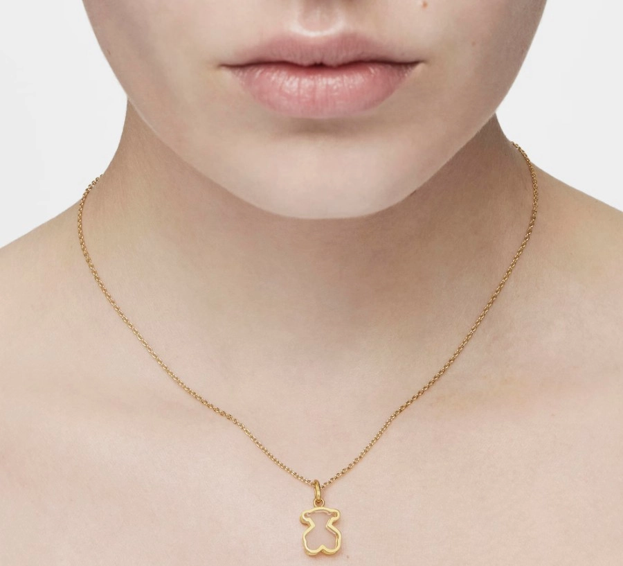 náhrdelník zo žltého striebra