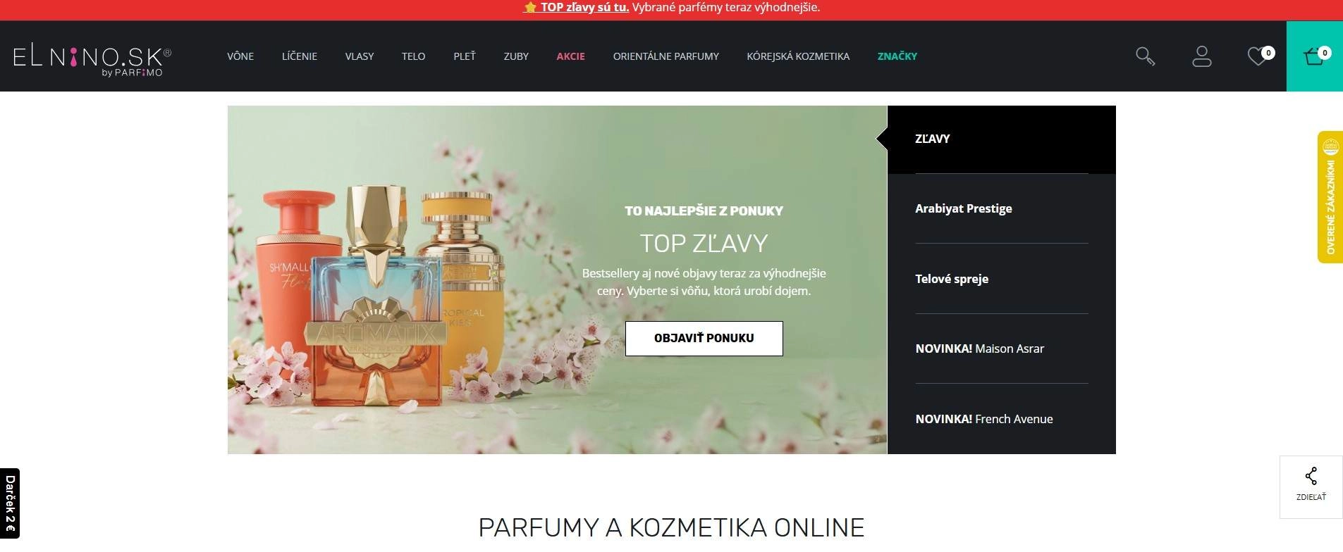 homepage Elnino výhodné cenové ponuky na bestsellery a novinky