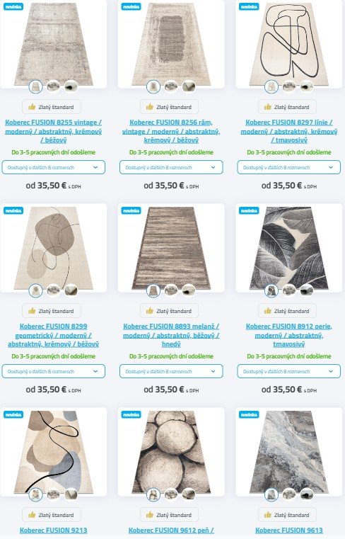 kusové koberce z e-shopu NajKoberce