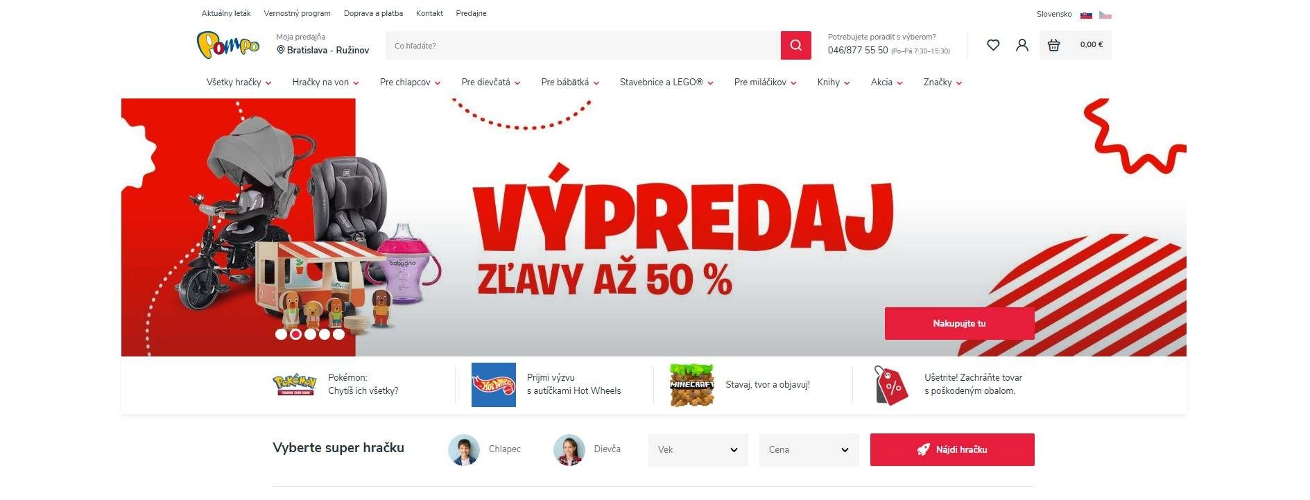 homepage Pompo výpredaj