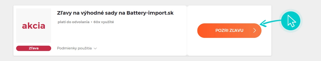 Ako využiť zľavy Battery Import