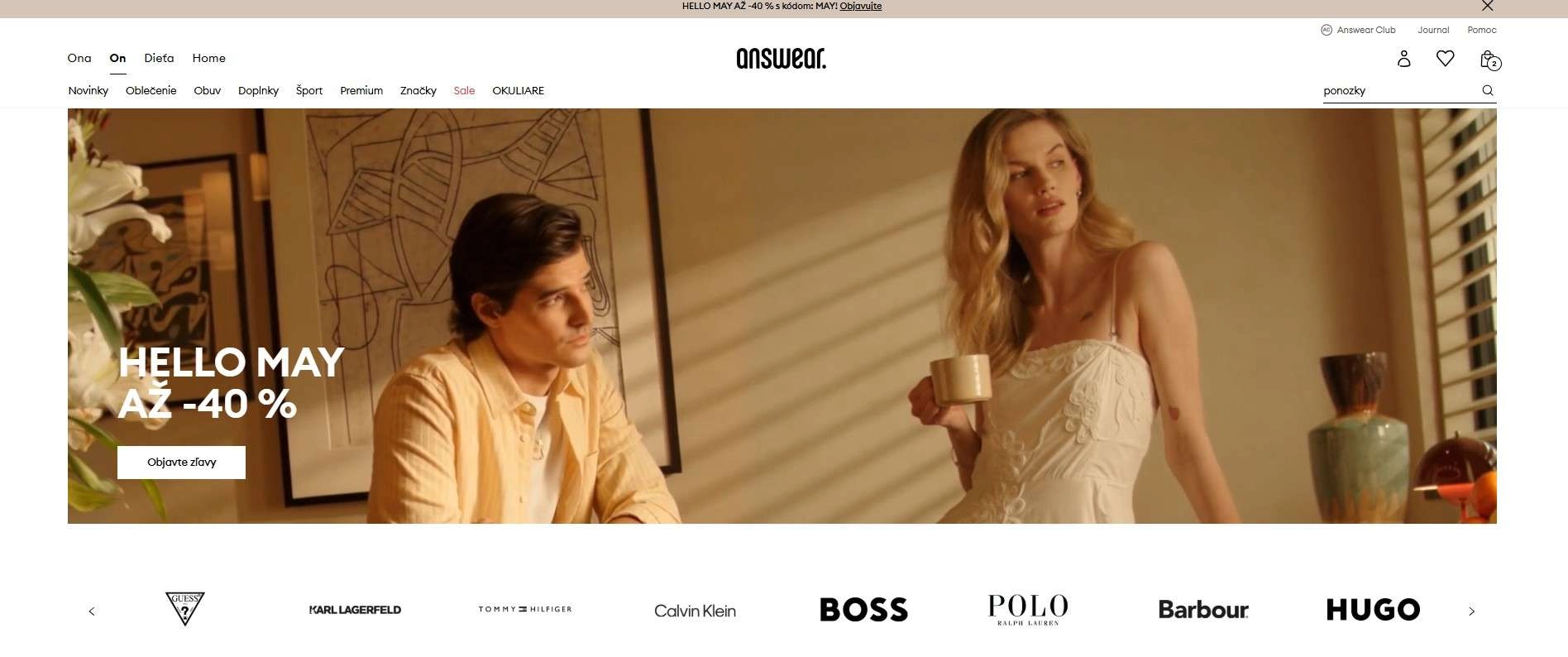 homepage Answear výhodné ponuky