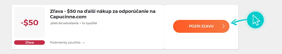Ako využiť zľavy Capucinne