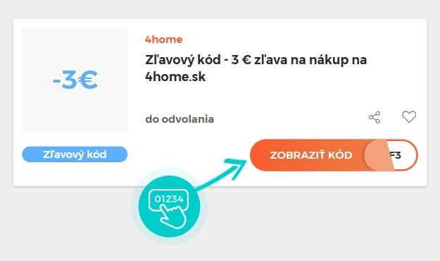 Ukážka zľavového kódu 4home