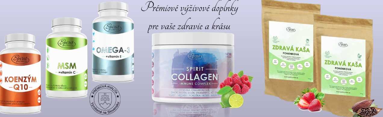 spirit nutrition_premiove vyzivove doplnky koenzym, msm, omega, kolagen a zdrave kase