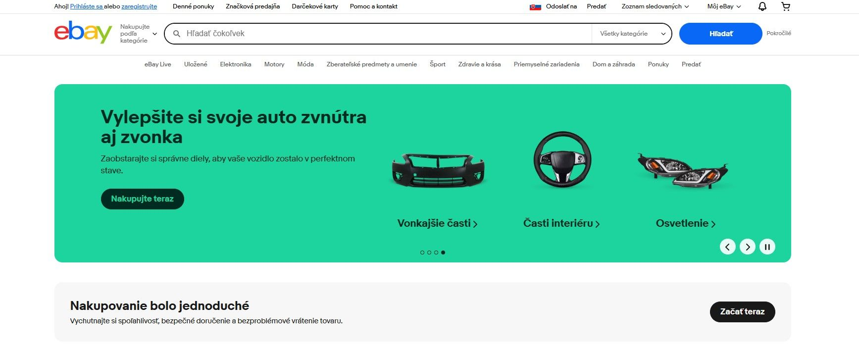 homepage eBay autodiely