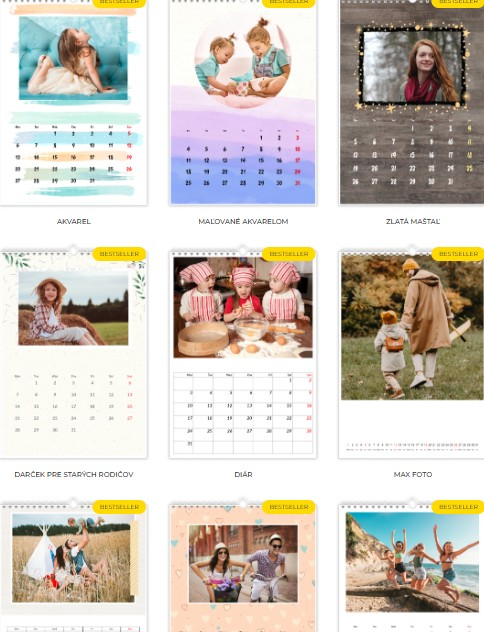 fotokalendáre z e-shopu Colorland
