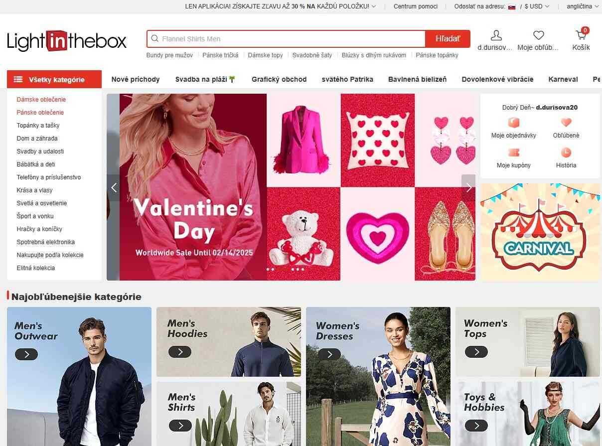 e-shop LightInTheBox