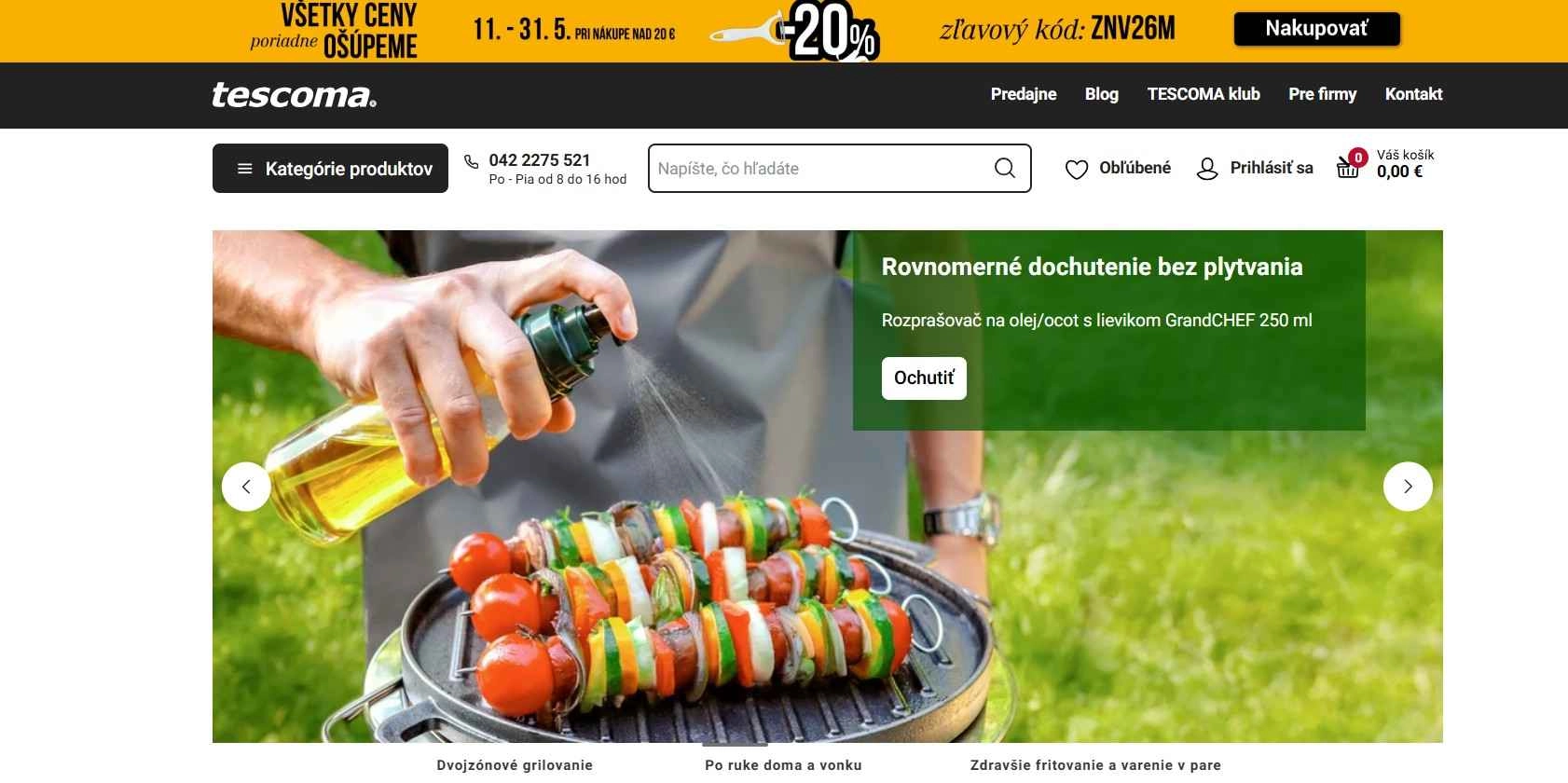 homepage Tescoma potreby na varenie pečenie kuchynské náradie