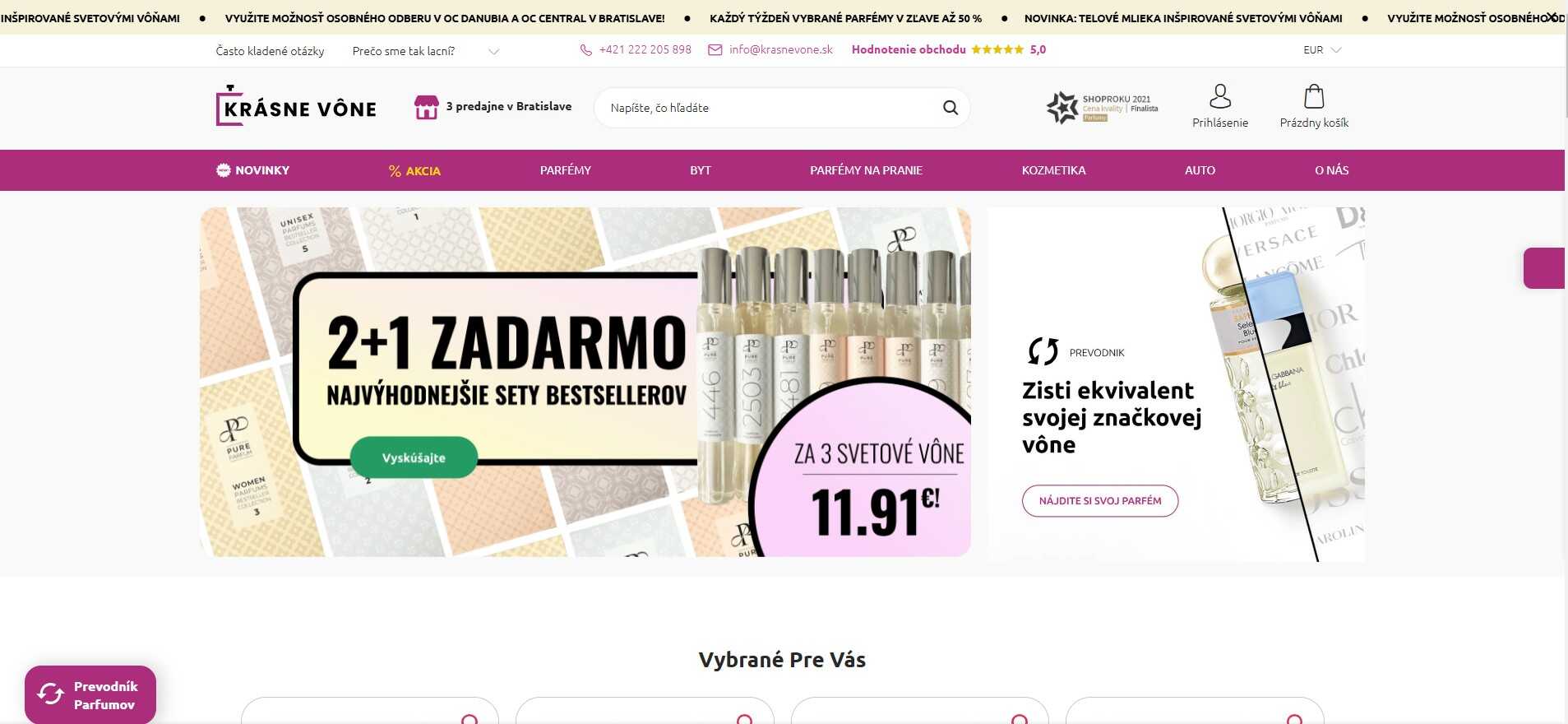 e-shop Krásne vône