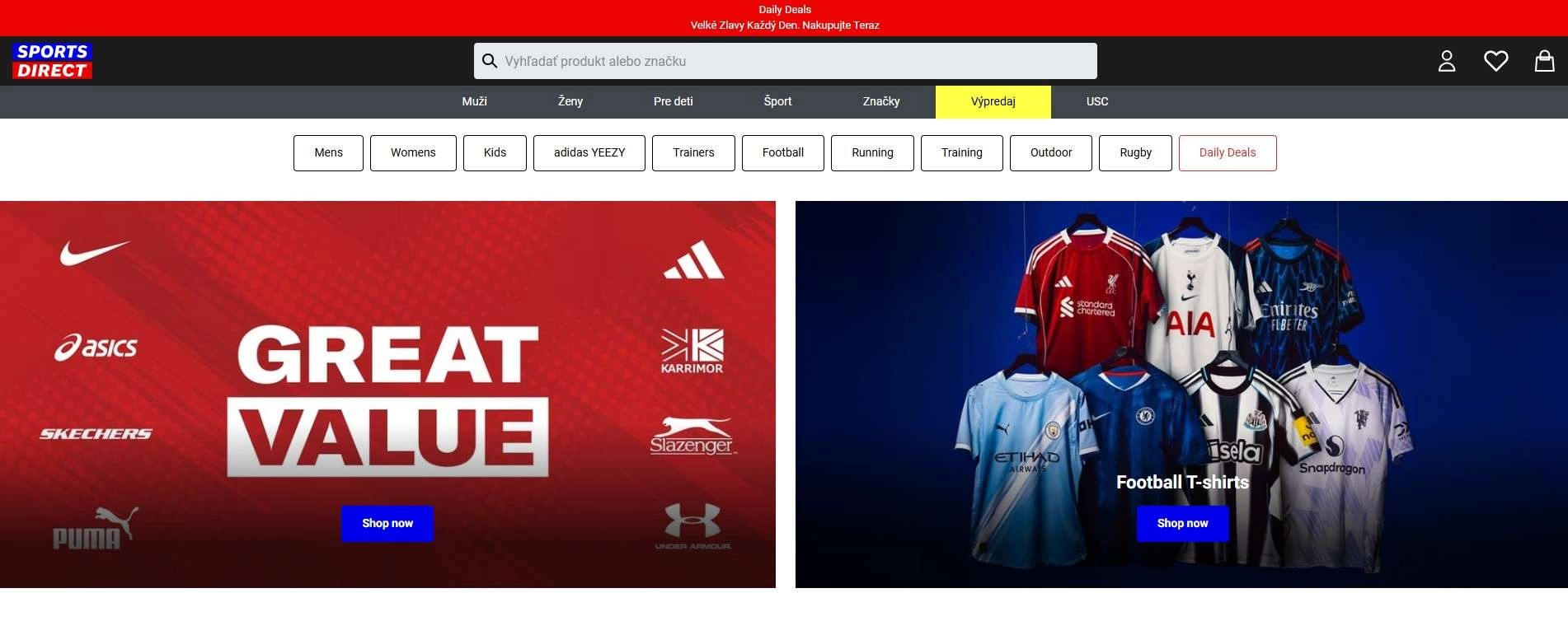 homepage Sports Direct športové oblečenie a obuv