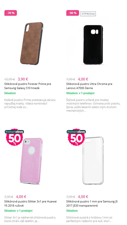 Puzdrá na mobil v e-shope Smartshop.