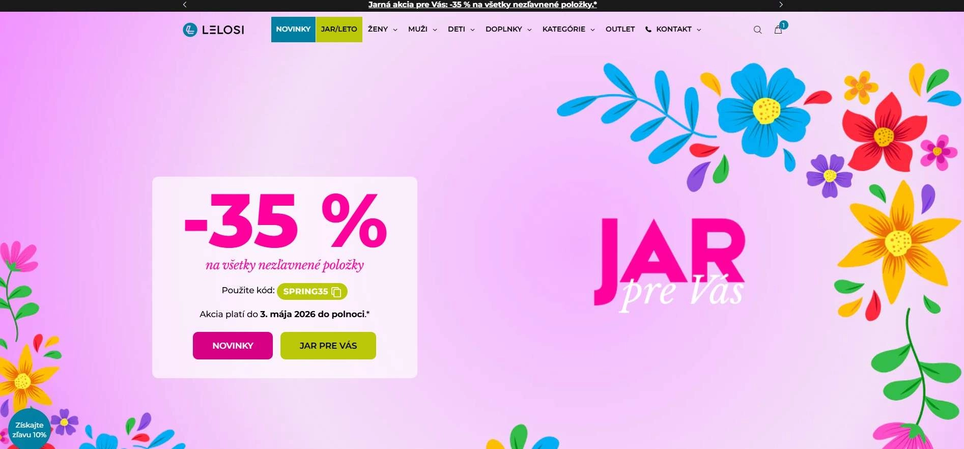 homepage Lelosi jarné zľavy