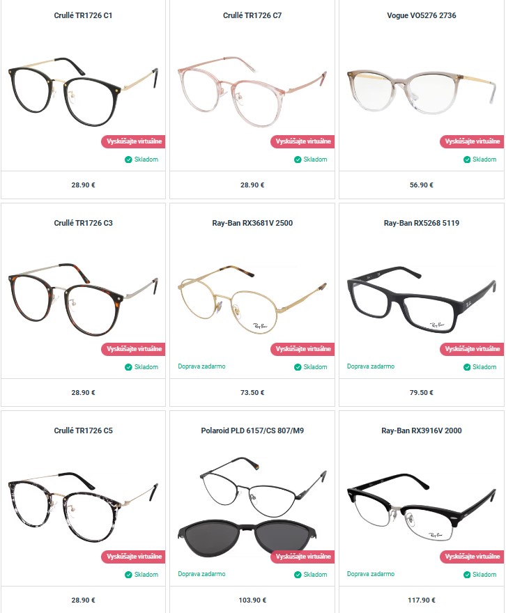 dioptrické okuliare z e-shopu Alensa
