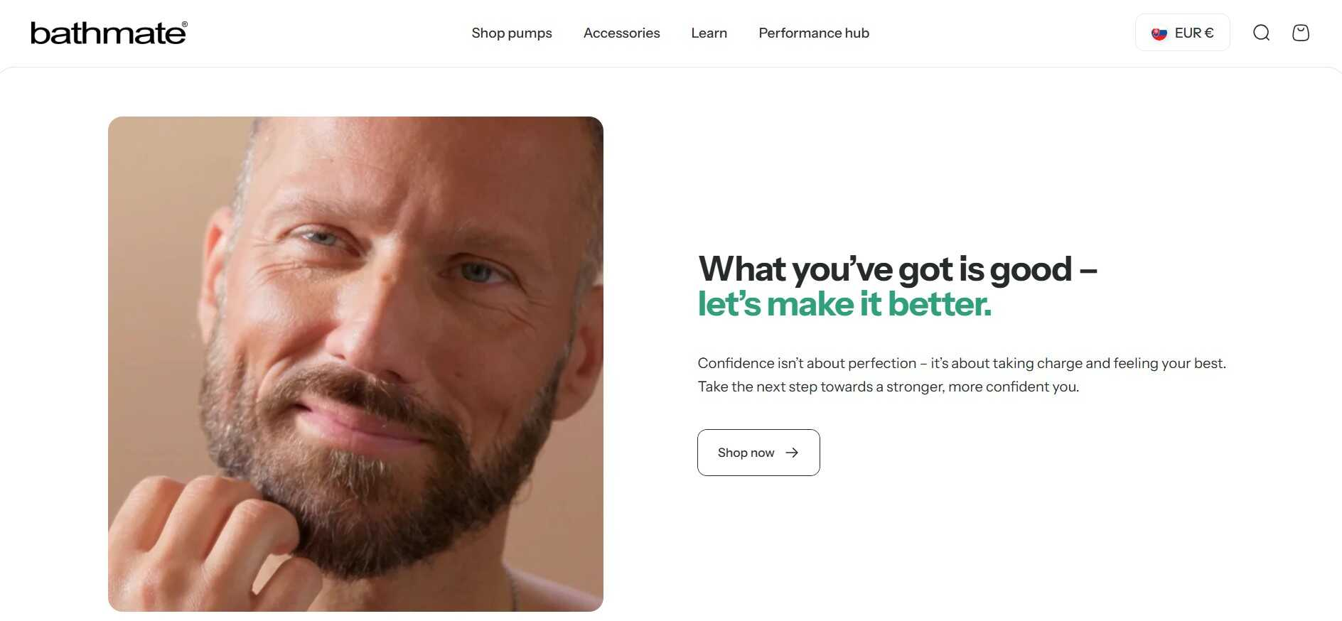 homepage Bathmate s ponukou intímnych produktov pre neho