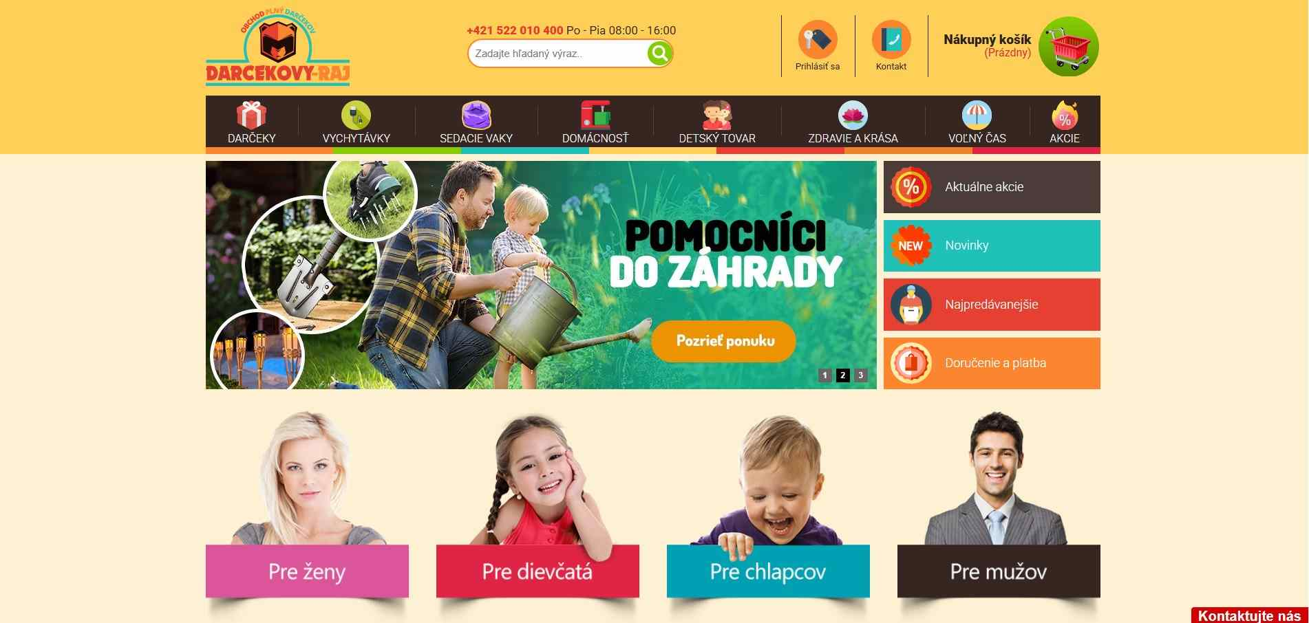 e-shop Darčekový-raj