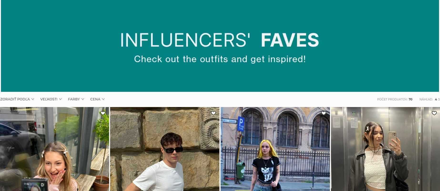 E-shop House, sekcia Influencer´s faves.