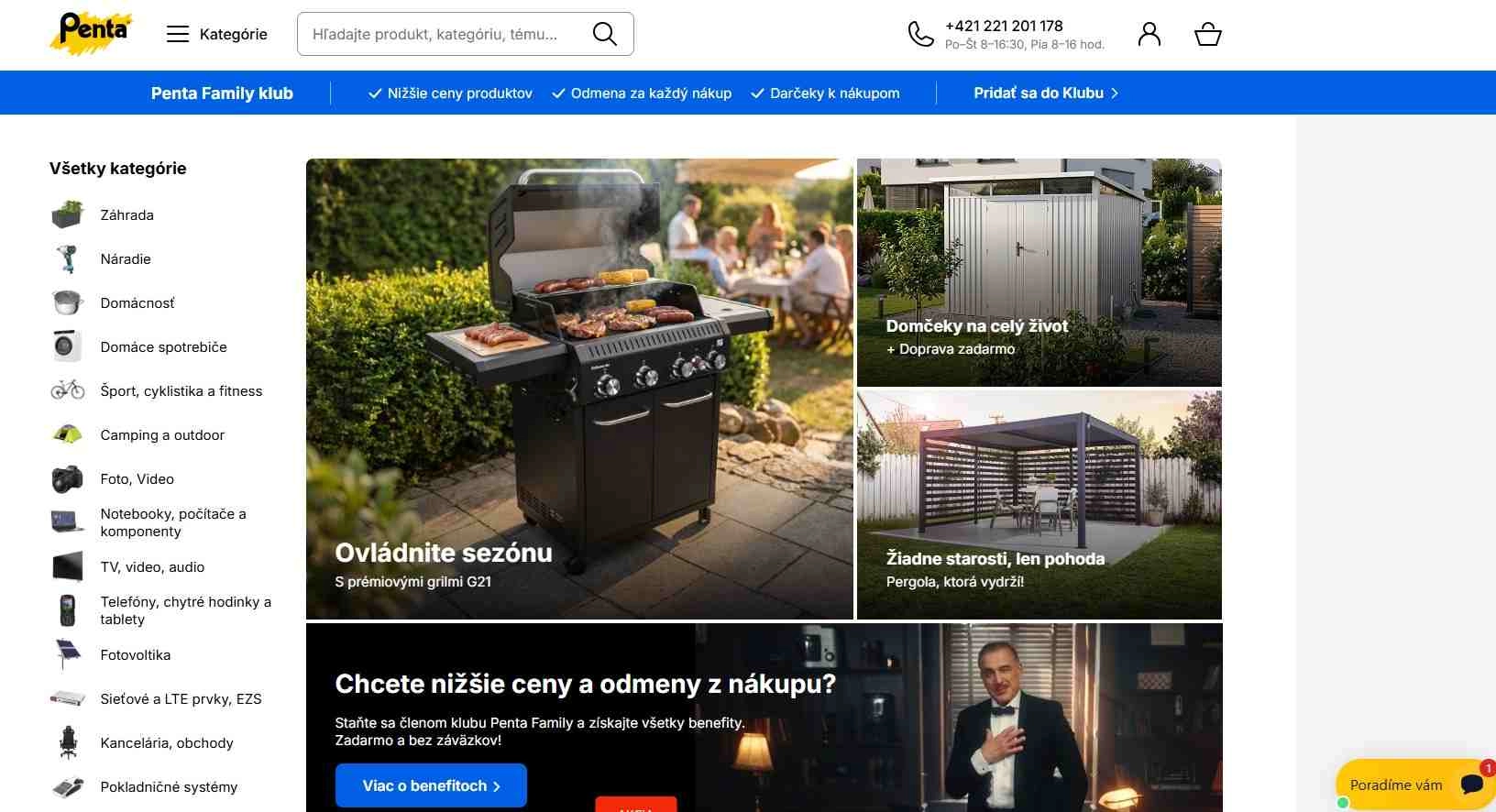 homepage ePenta produkty pre záhradu domácnosť kanceláriu na camping