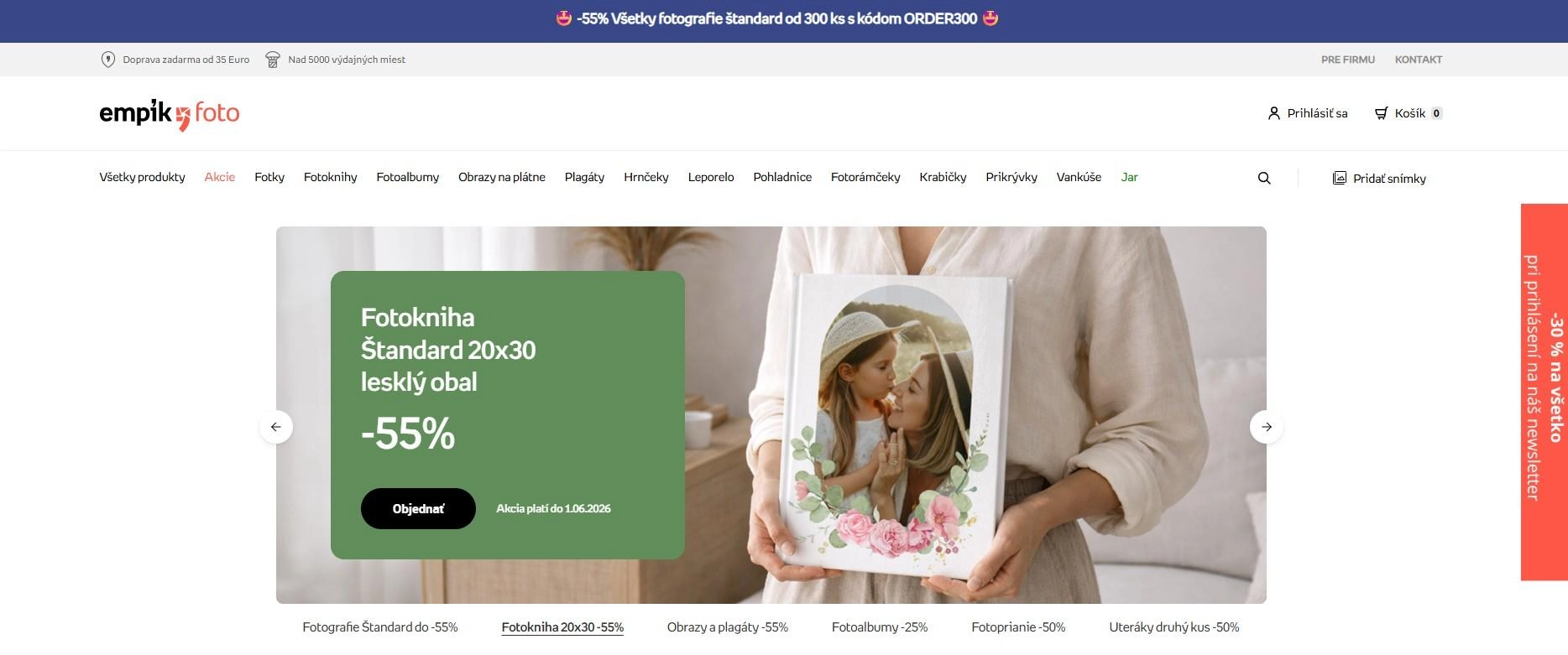 homepage Empik foto fotky fotoknihy fotoalbumy obrazy na plátne plagáty