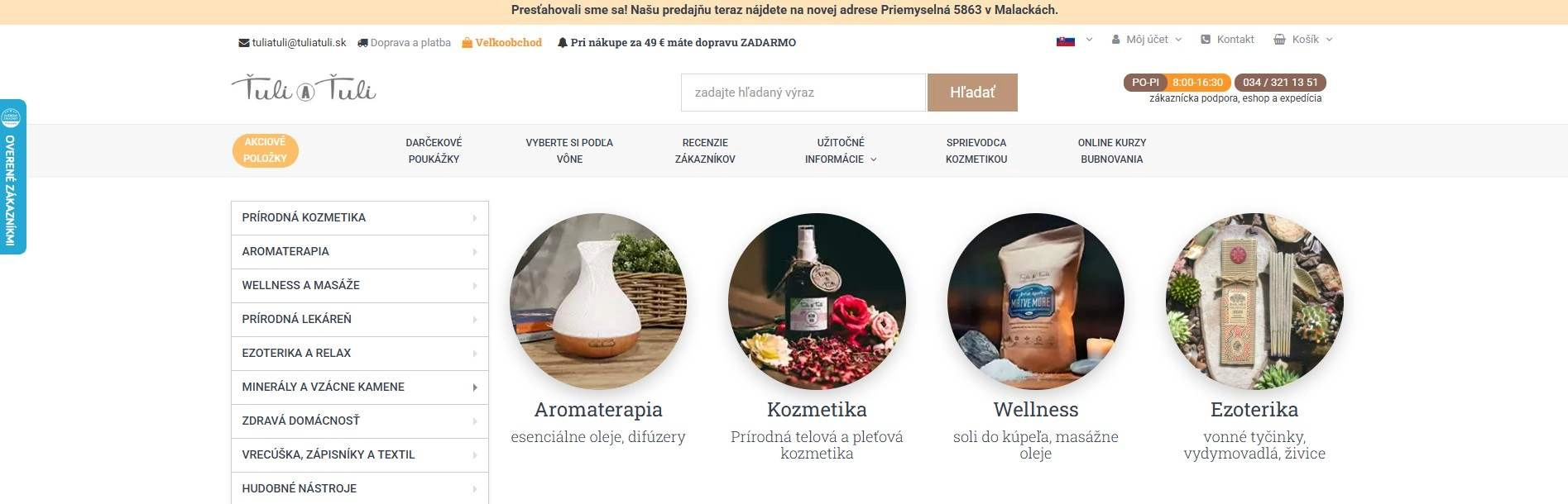 homepage Ťuli a Ťuli aromaterapia prírodná lekáreň ezoterika minerály
