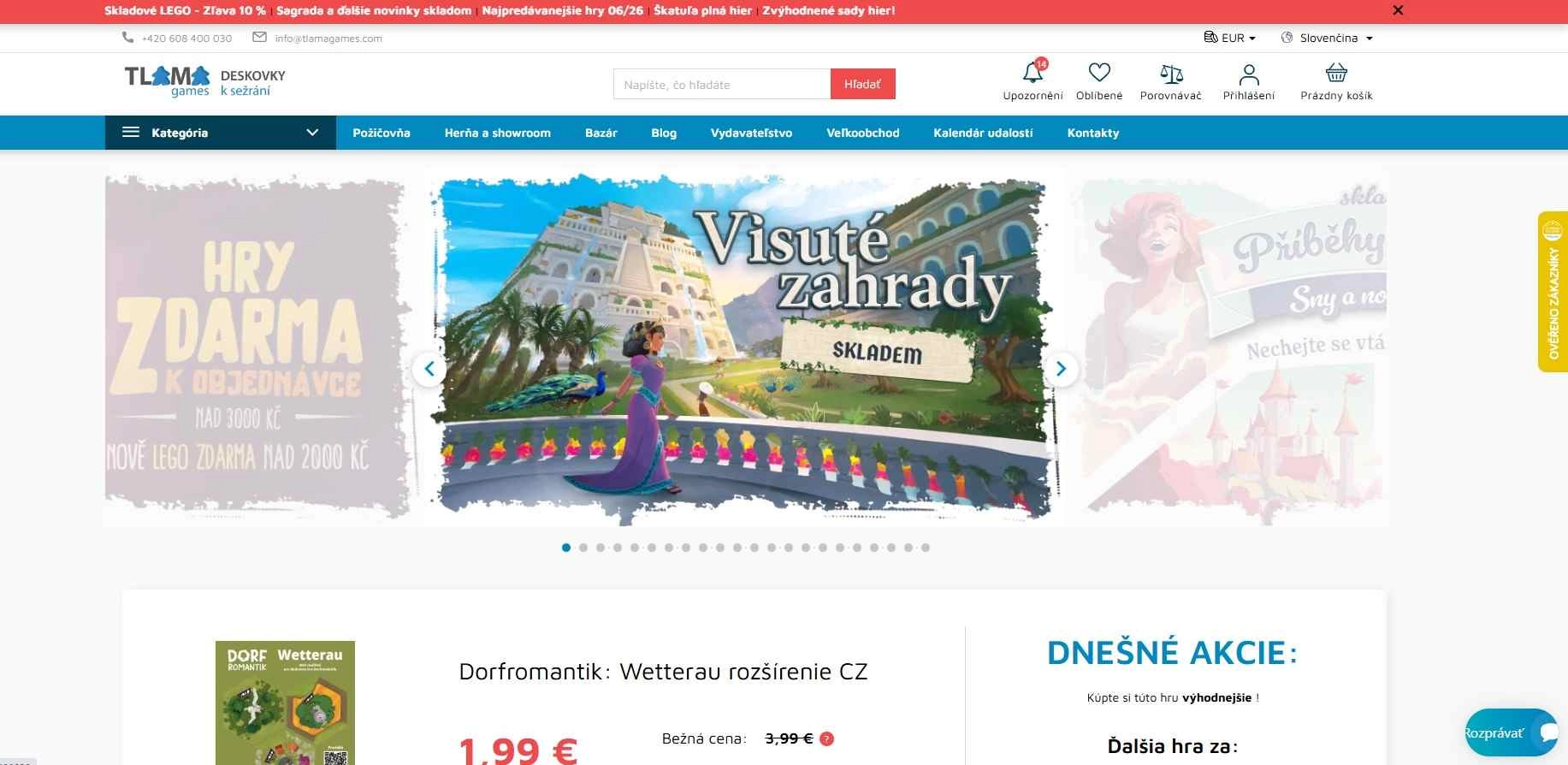homepage Tlama games doskové hry hlavolamy stavebnice