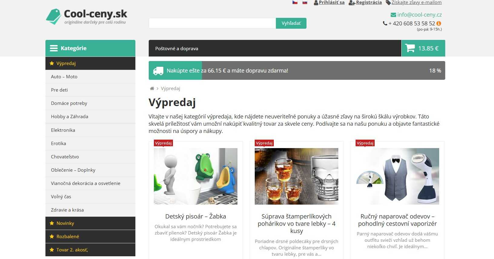 Cool-ceny.sk - výpredaj