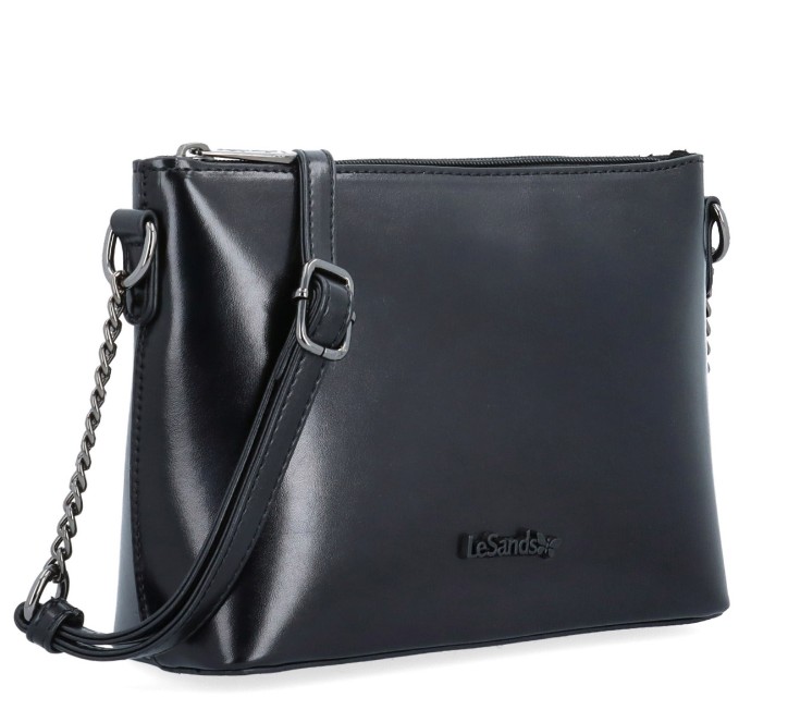 elegantná čierna crossbody kabelka