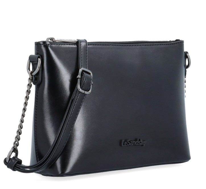 elegantná čierna crossbody kabelka