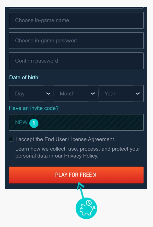 Návod ako uplatniť zľavový kód v košíku e-shopu World of Warships