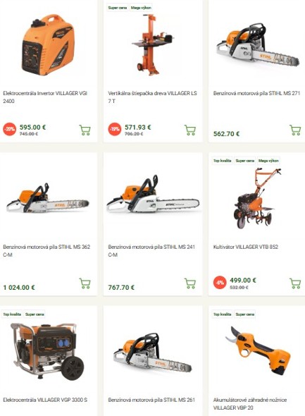 záhradná technika z e-shopu IBO
