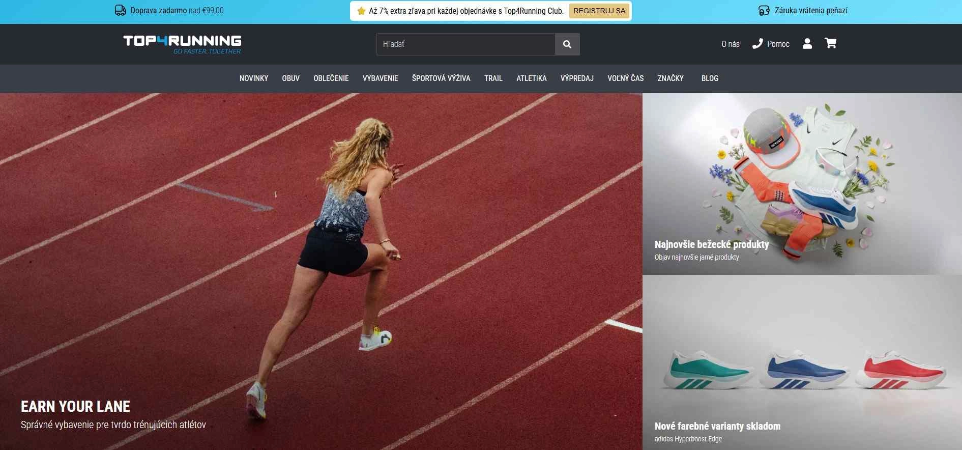 homepage Top4Running bežecké oblečenie obuv a doplnky