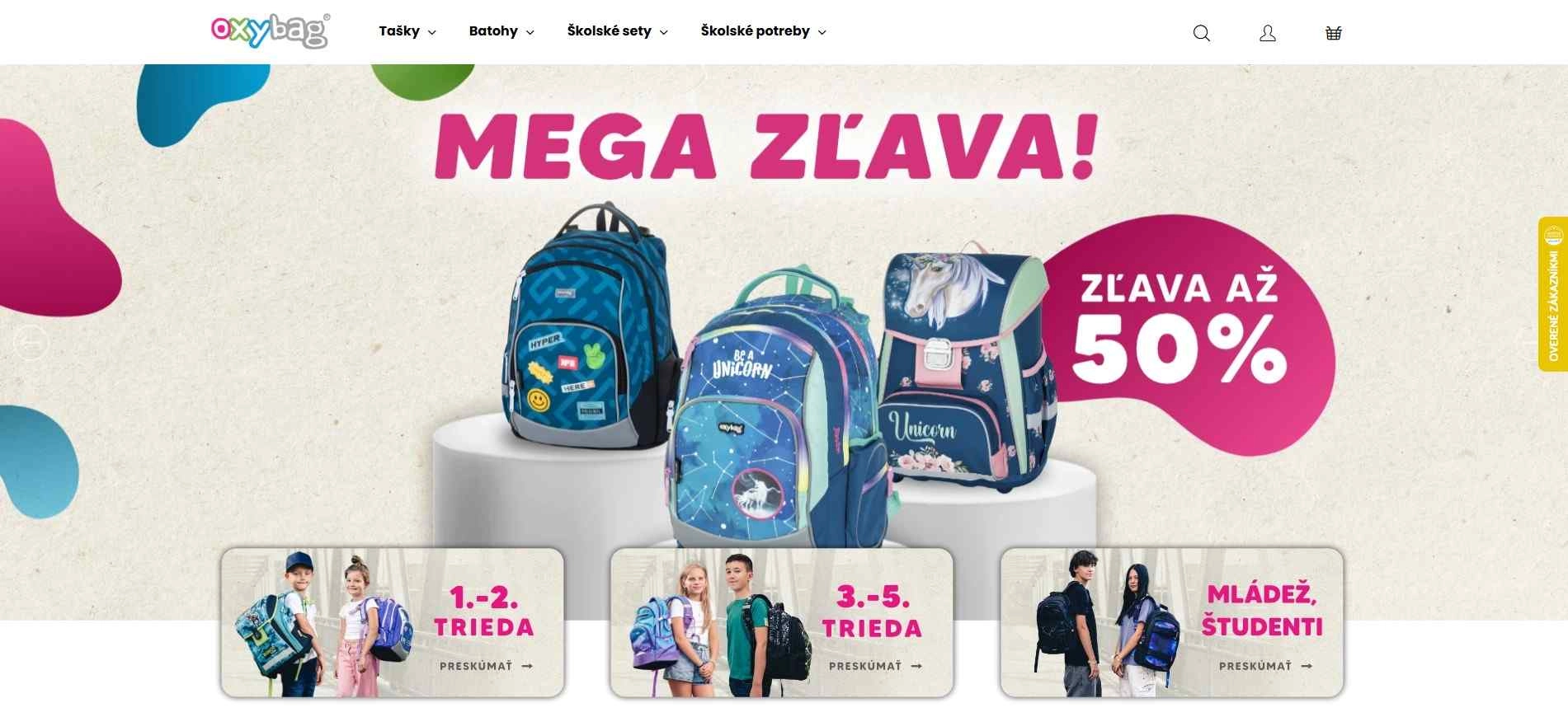 homepage Oxybag školské tašky a batohy