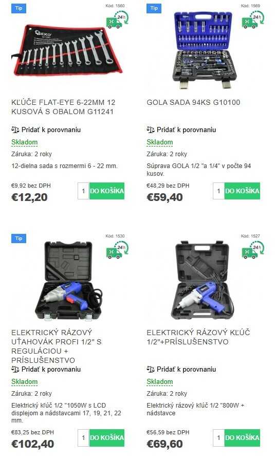 náradie z e-shopu ProfiGaráž