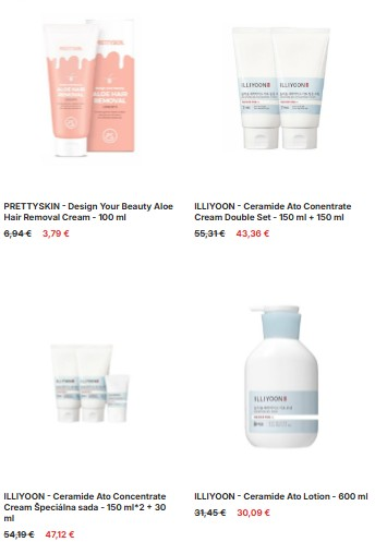 produkty starostlivosti o telo z e-shopu Stylevana