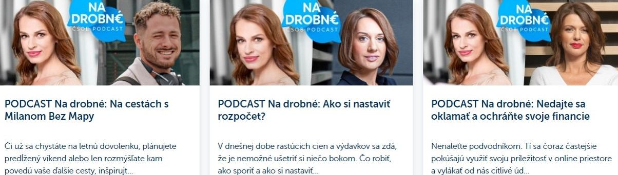 Podcast banky a poisťovne ČSOB