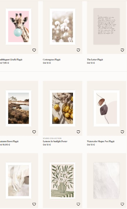 obrazy s rôznymi motívmi